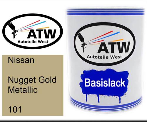 Nissan, Nugget Gold Metallic, 101: 1L Lackdose, von ATW Autoteile West.